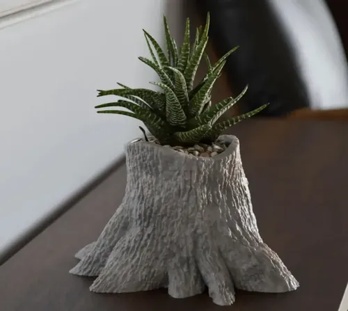 Macetero - Diseño Tronco Árbol - Foto 2
