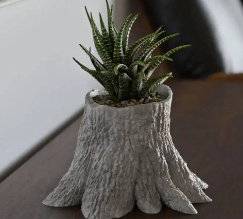 Macetero - Diseño Tronco Árbol - Foto 4