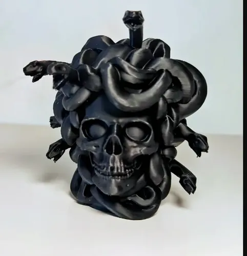 Decoración Prints Patro Cráneo Medusa