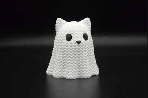Figura Estilo Tejida - Gato Fantasma - Foto 4