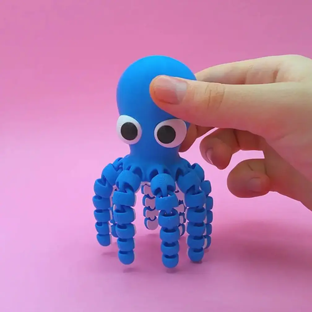 Pulpo Articulado Impreso En 3d 3