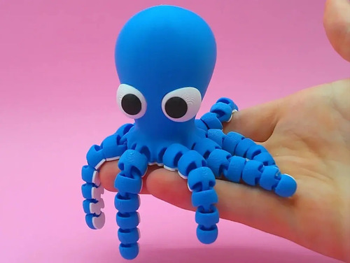 Pulpo Articulado Impreso En 3d - Foto 4