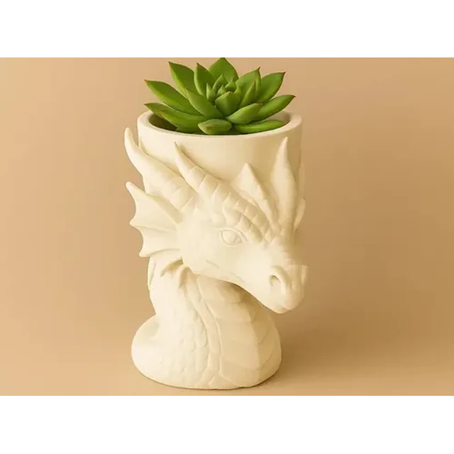 Macetero - Cabeza De Dragón