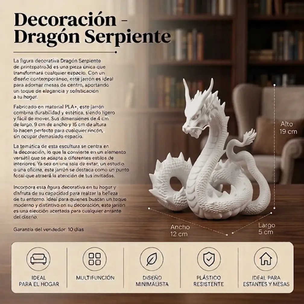 Decoración - Dragón Serpiente 3