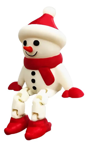 Muñeco De Nieve Articulado Decoración Navidad