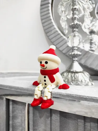 Muñeco De Nieve Articulado Decoración Navidad - Foto 2