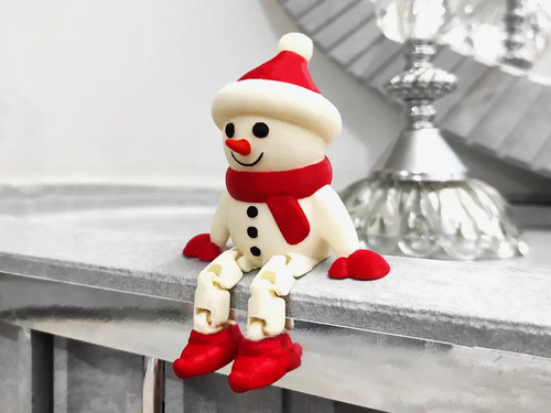 Muñeco De Nieve Articulado Decoración Navidad - Foto 3