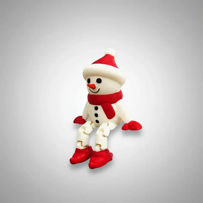 Muñeco De Nieve Articulado Decoración Navidad 4