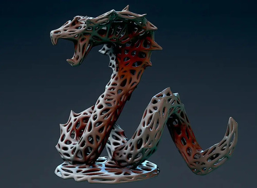 Decoración Voronoi - Cobra - Foto 4
