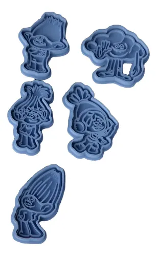 Cortador De Galletas - Trolls (pack 5 Unidades)