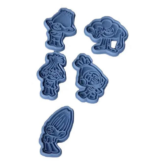 Cortador De Galletas - Trolls (pack 5 Unidades) 1