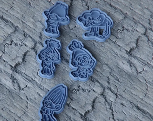 Cortador De Galletas - Trolls (pack 5 Unidades) - Foto 2