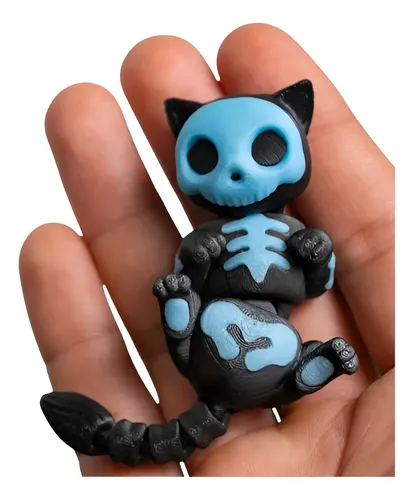 Mini Figura - Gato Esqueleto