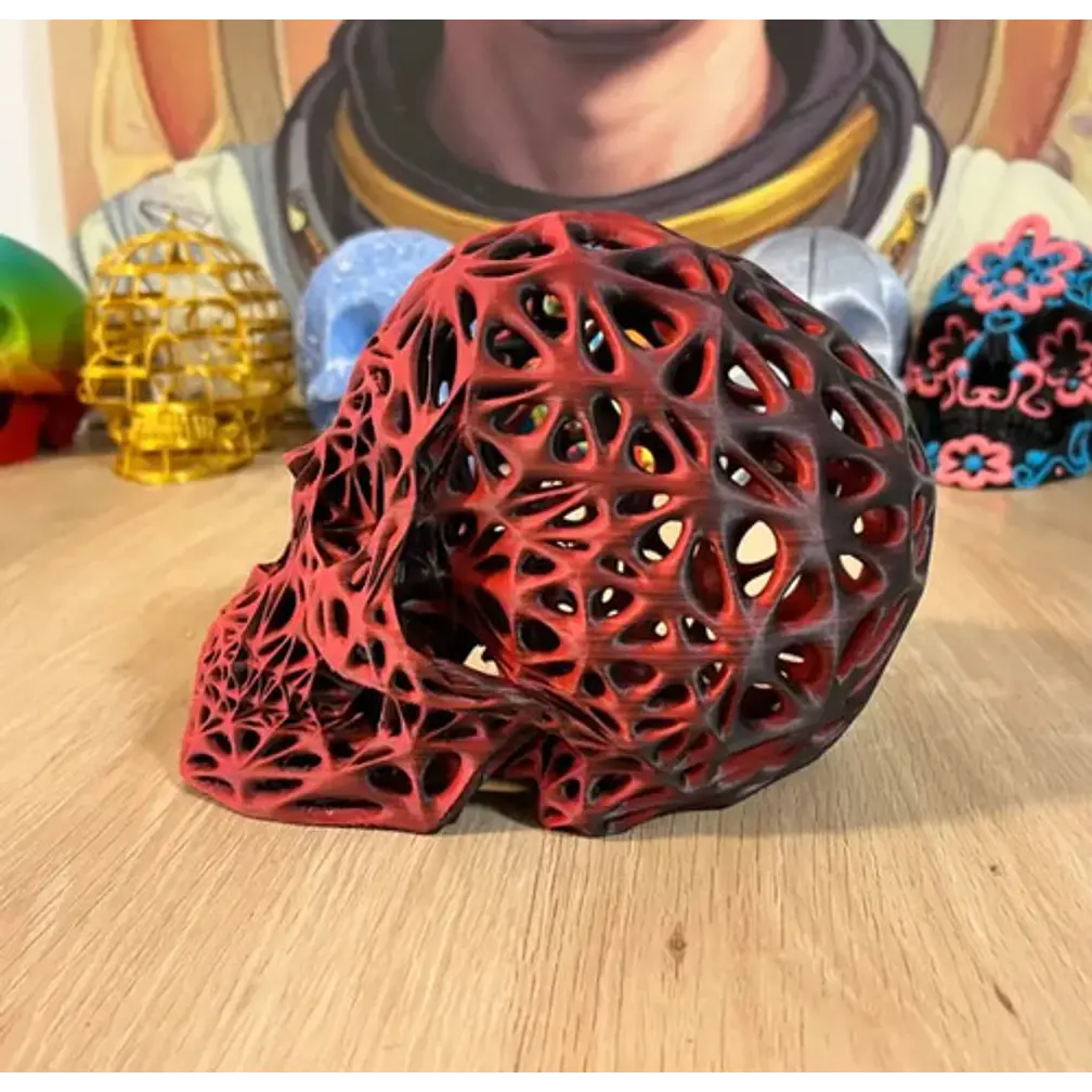 Decoración Voronoi - Cráneo 2