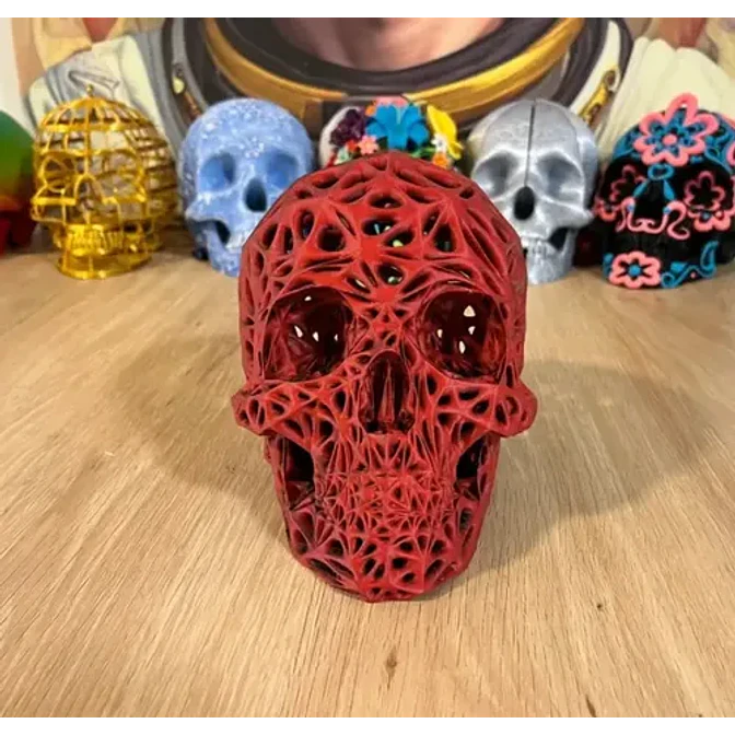 Decoración Voronoi - Cráneo 3
