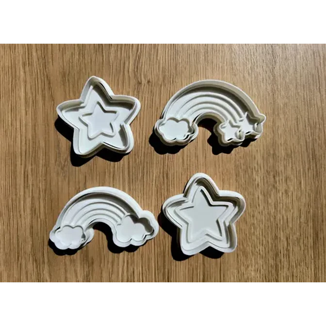 Cortador De Galletas -arcoíris Y Estrella (pack 4 Un) 3