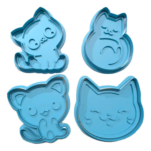 Cortador De Galleta - Gatos (pack 4 Un)