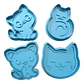Cortador De Galleta - Gatos (pack 4 Un) - Miniatura 1