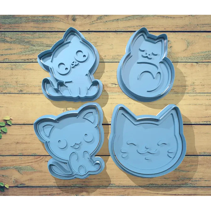 Cortador De Galleta - Gatos (pack 4 Un) 7