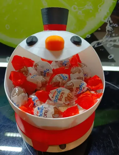 Cuenco Para Dulces Navidad - Muñeco De Nieve - Foto 4