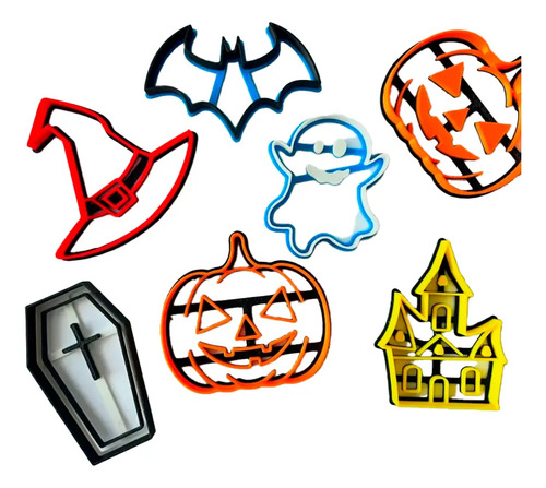 Cortador De Galletas - Halloween (pack 7 Un)