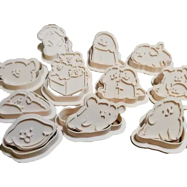 Cortador De Galletas - Perros Tiernos (pack 11 Un)