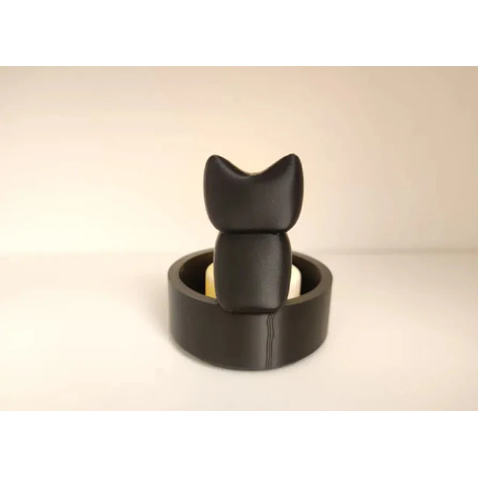 Portavelas Con Forma De Gato 3