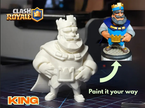 Figura Decorativa El Rey (clash Royale) - Foto 2