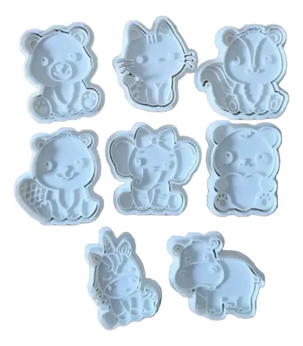 Cortador De Galletas - Animales Lindos (pack 8 Un)