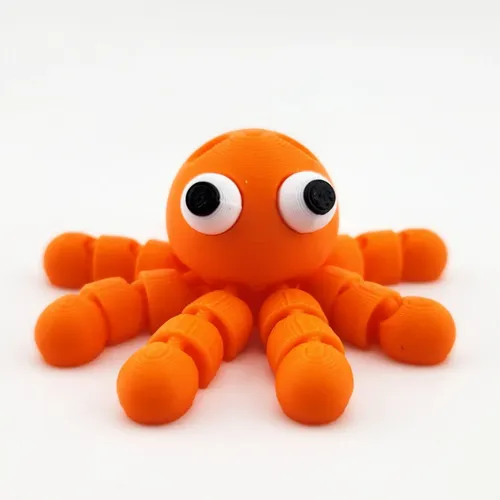 Llavero Flexible De Pulpo Chistoso
