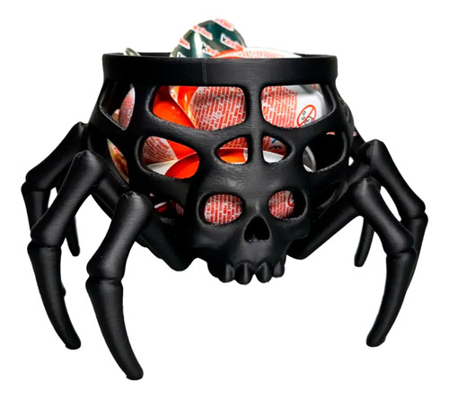 Cuenco Para Dulces Halloween - Calavera Araña