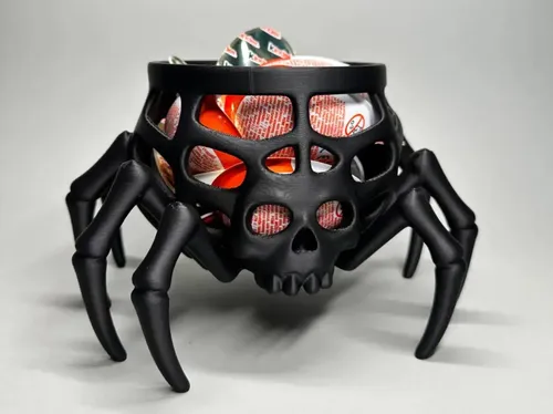 Cuenco Para Dulces Halloween - Calavera Araña - Foto 2