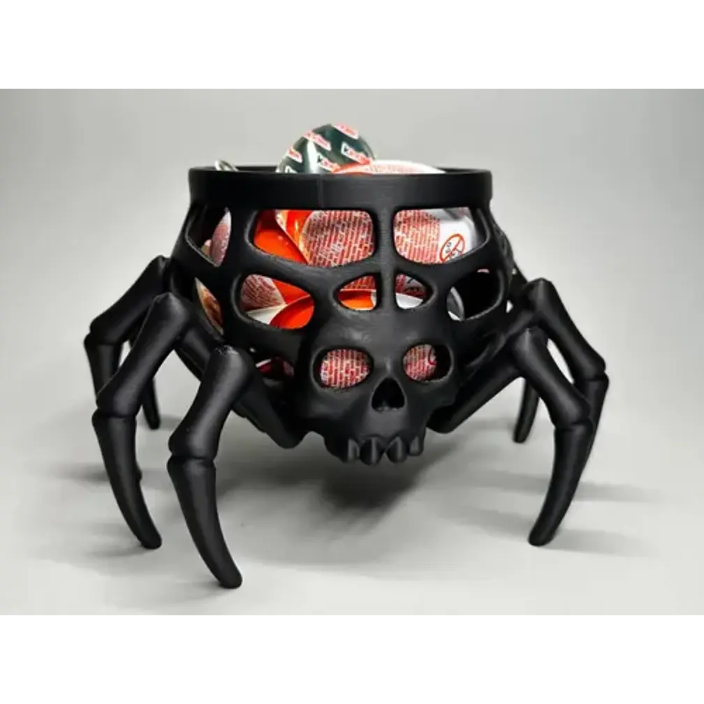 Cuenco Para Dulces Halloween - Calavera Araña 2