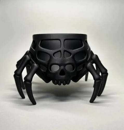 Cuenco Para Dulces Halloween - Calavera Araña - Foto 3