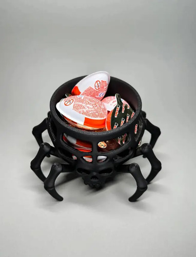 Cuenco Para Dulces Halloween - Calavera Araña - Foto 4