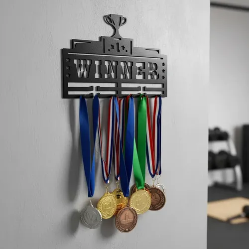 Colgador De Medallas Y Trofeos, Para Atletas Y Deporte - Foto 4