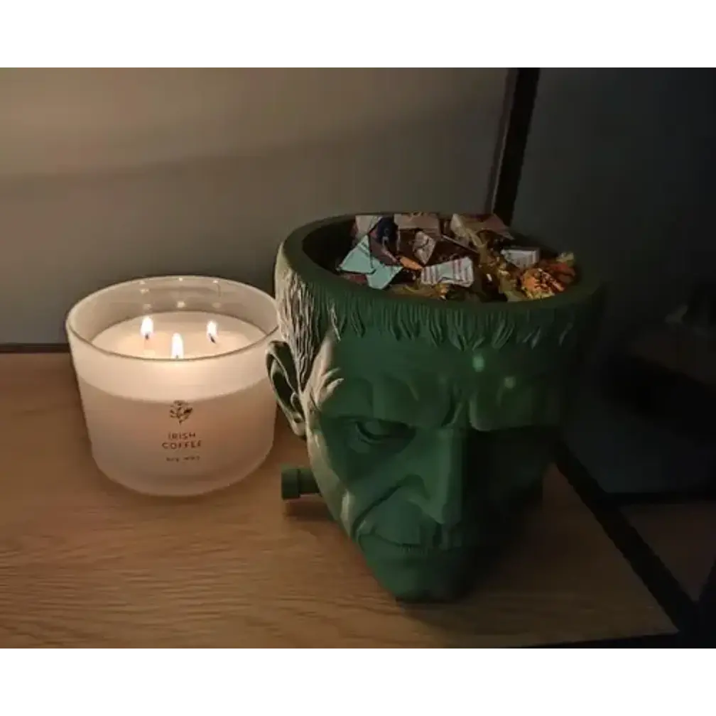 Decoración Cuenco Para Dulces Halloween - Frankenstein 3