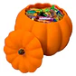 Decoración Cuenco Para Dulces Halloween - Calabaza Con Tapa - Miniatura 1