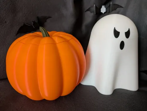 Decoración Cuenco Para Dulces Halloween - Calabaza Con Tapa - Foto 4