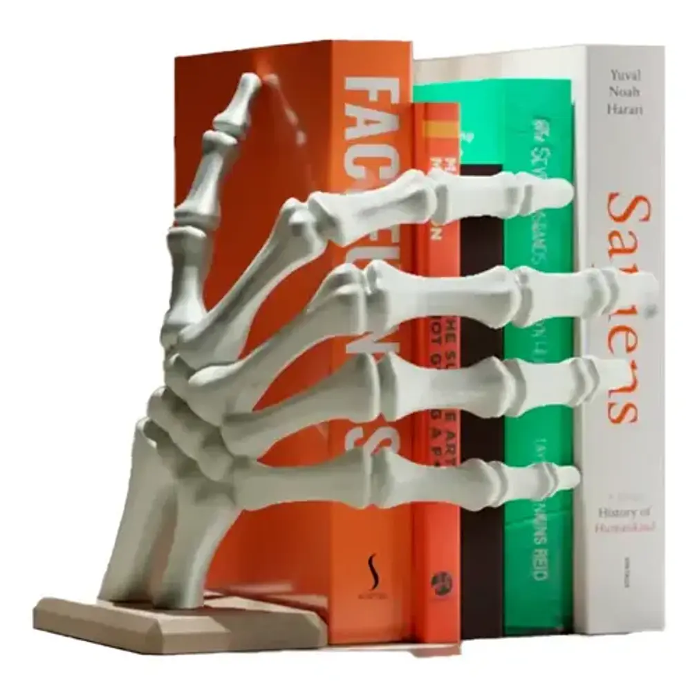 Decoración Sujeta Libros - Mano Esqueleto 1