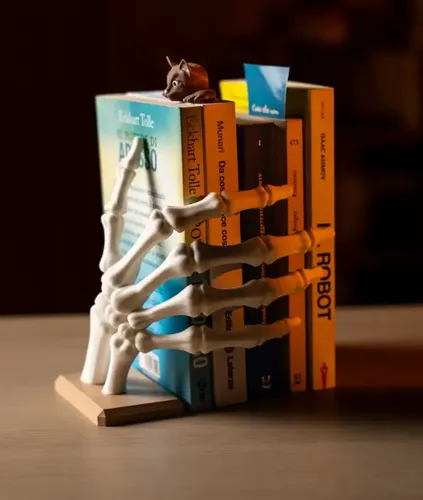 Decoración Sujeta Libros - Mano Esqueleto - Foto 3