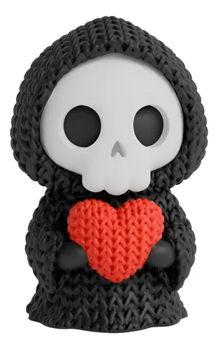 Mini Figura - Parca De Corazón Estilo Tejido