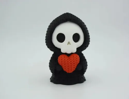 Mini Figura - Parca De Corazón Estilo Tejido - Foto 2