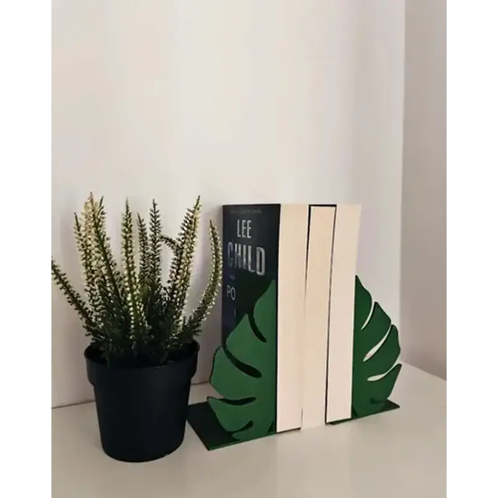 Sujeta Libros - Hojas De Monstera 3