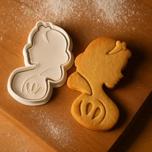Cortador De Galletas Princesas Disney B N - Foto 2