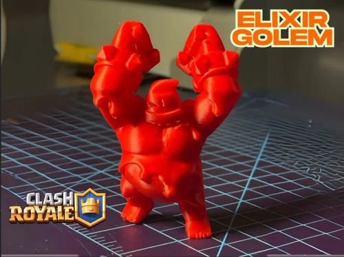Figura Decorativa Gólem De Élixir (clash Royale) - Foto 2