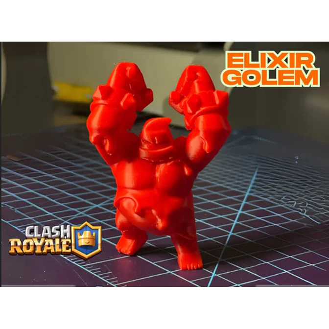 Figura Decorativa Gólem De Élixir (clash Royale) 2