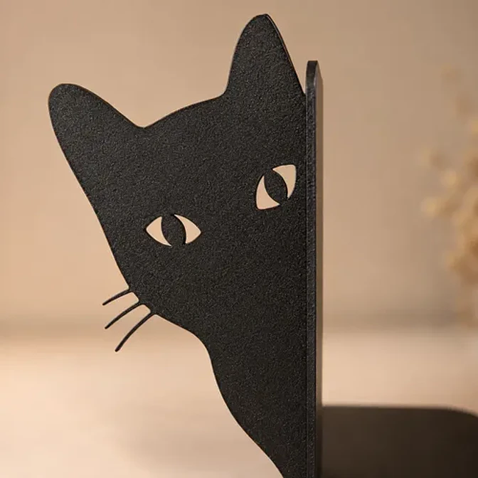 Sujeta Libros - Gato Asomándose 3