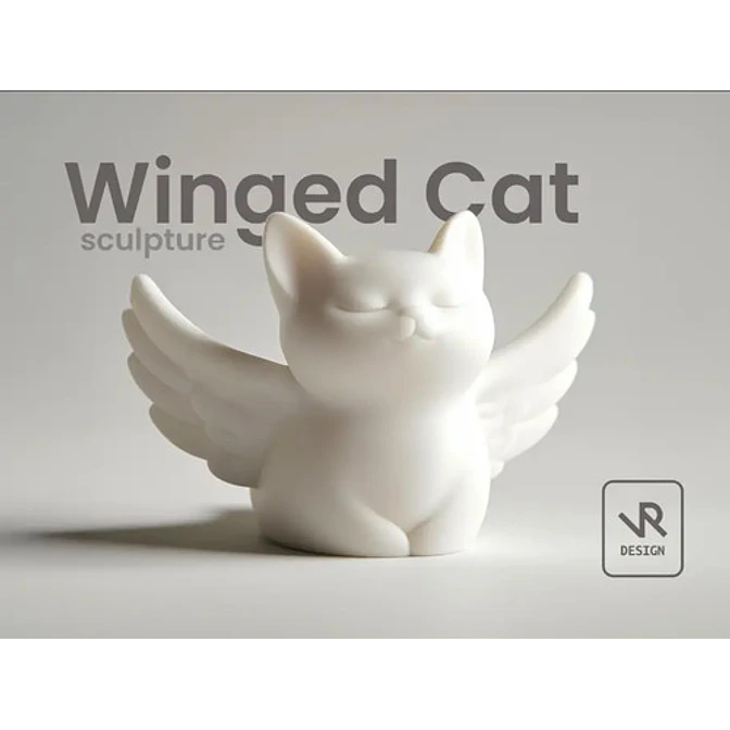 Figura - Gato Con Alas 3