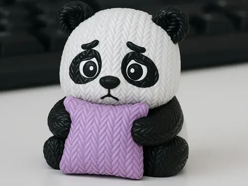 Figura Decoración- Almohada Panda Triste - Foto 2
